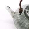 Théière en verre avec infuseur perle nervurée anthracite 950 ml — Verre borosilicate, 950 ml, vue d’ensemble