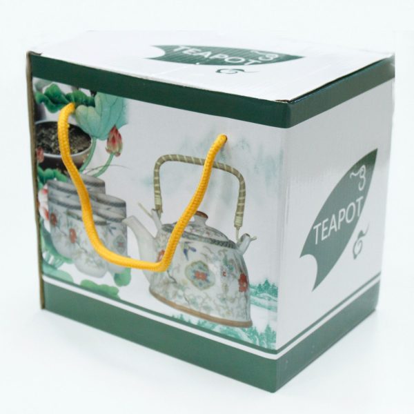 Service à thé ambre, contenu du coffret