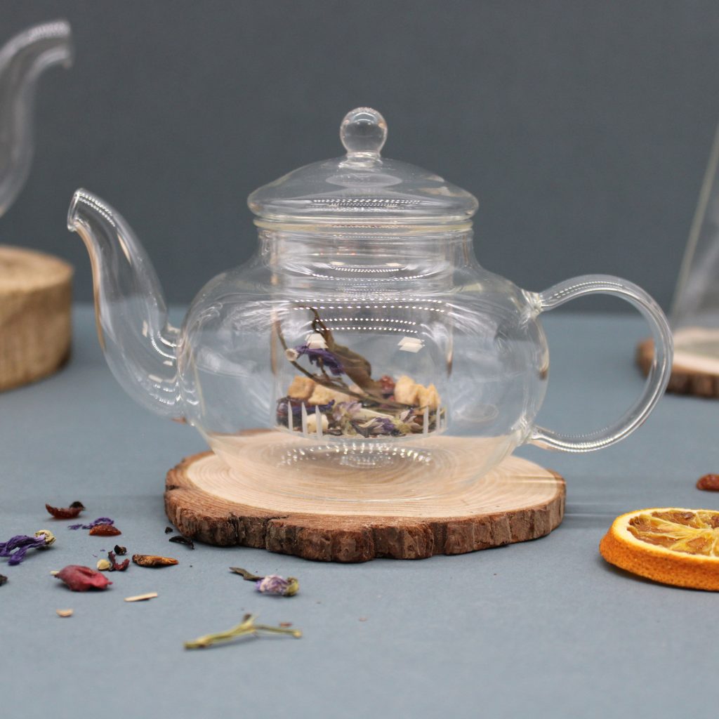 Théière en verre avec infuseur forme perle 400 ml — Verre borosilicate, 400 ml, vue d’ensemble