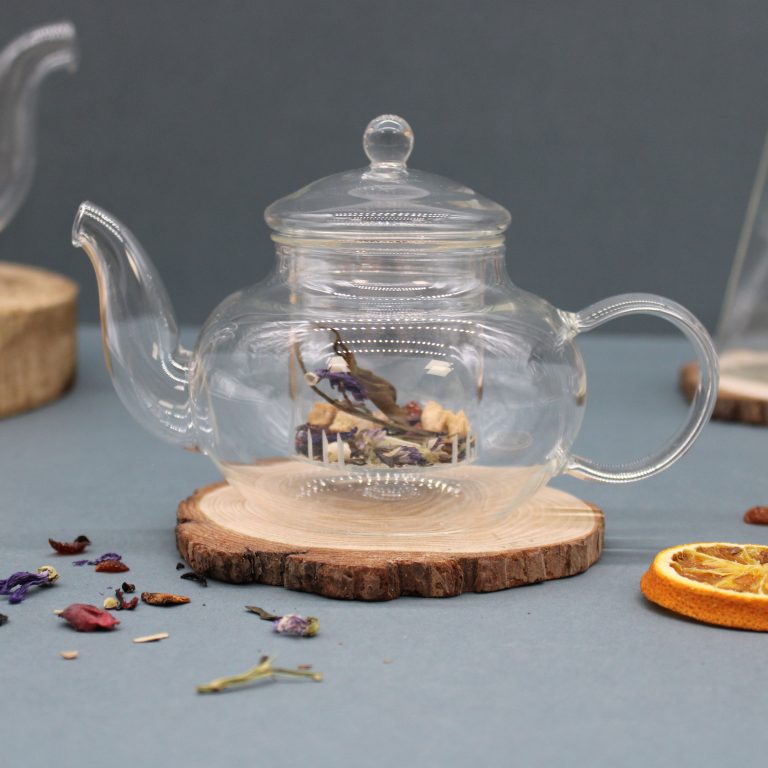 Théière en verre avec infuseur forme perle 400 ml — Verre borosilicate, 400 ml, vue d’ensemble