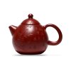 Théière de Yixing 200 ml — argile Da Hong Pao, sur fond blanc