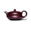Théière de Yixing 260 ml — panse pleine, sans décor, sur fond blanc