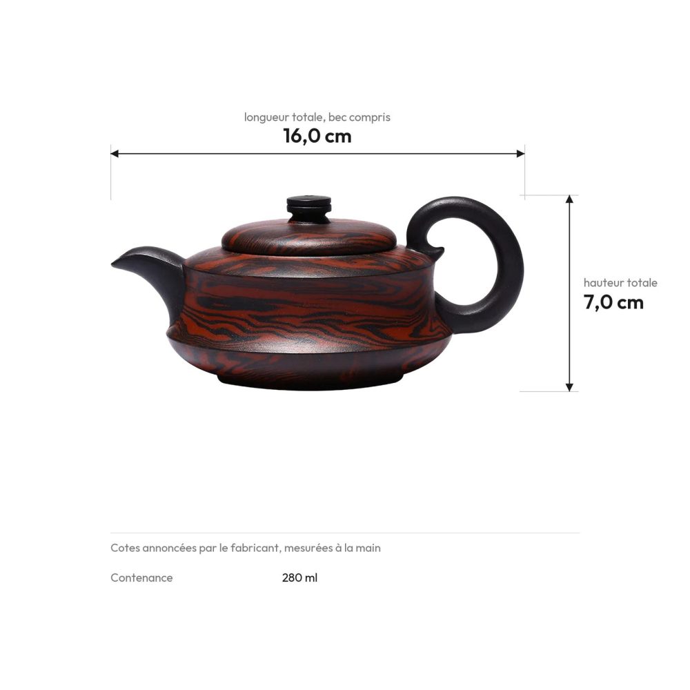 Cotes : 16,0 cm de long, 7,0 cm de haut, 280 ml
