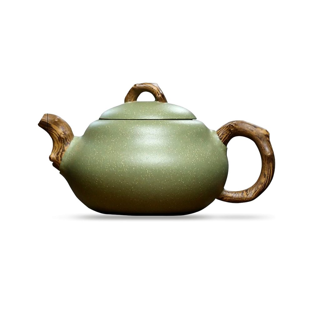 Théière de Yixing 240 ml — forme calebasse, sur fond blanc