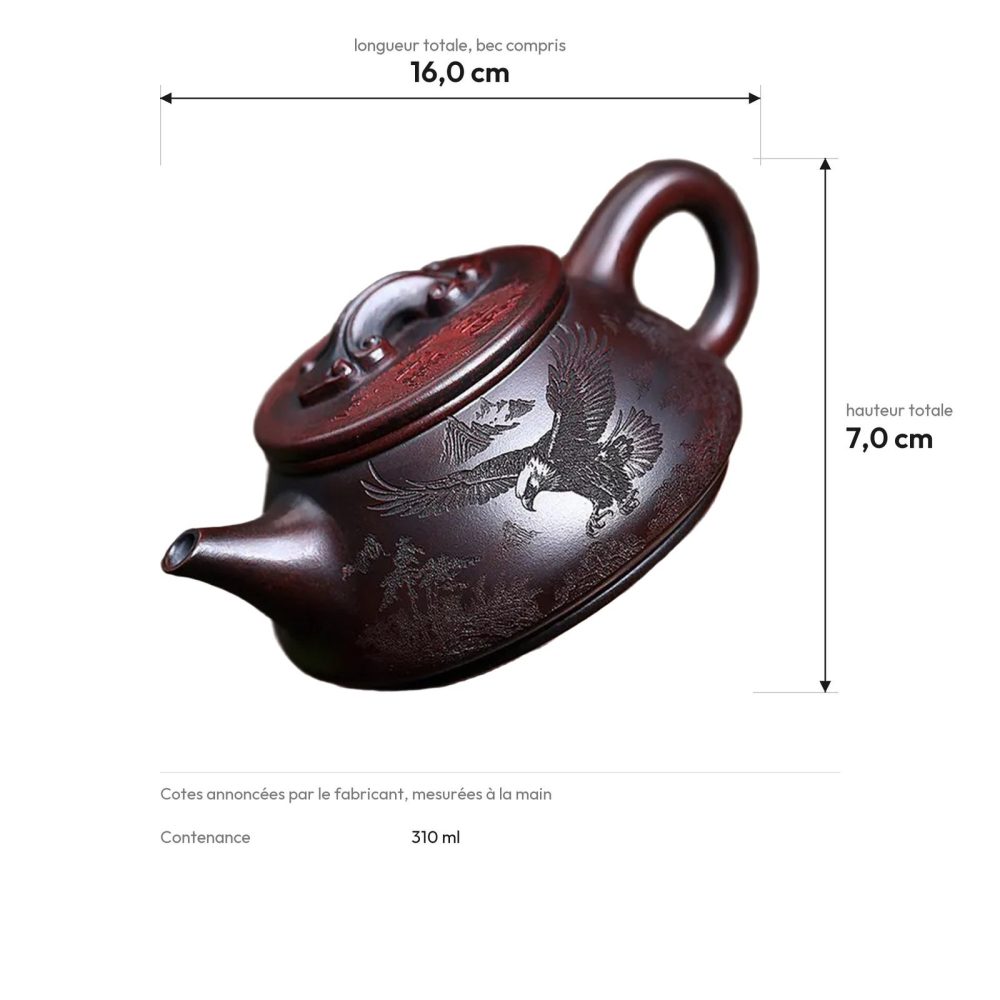 Cotes : 16,0 cm de long, 7,0 cm de haut, 310 ml