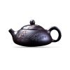 Théière de Yixing 160 ml en argile pourpre, décor de prunier en fleurs peint